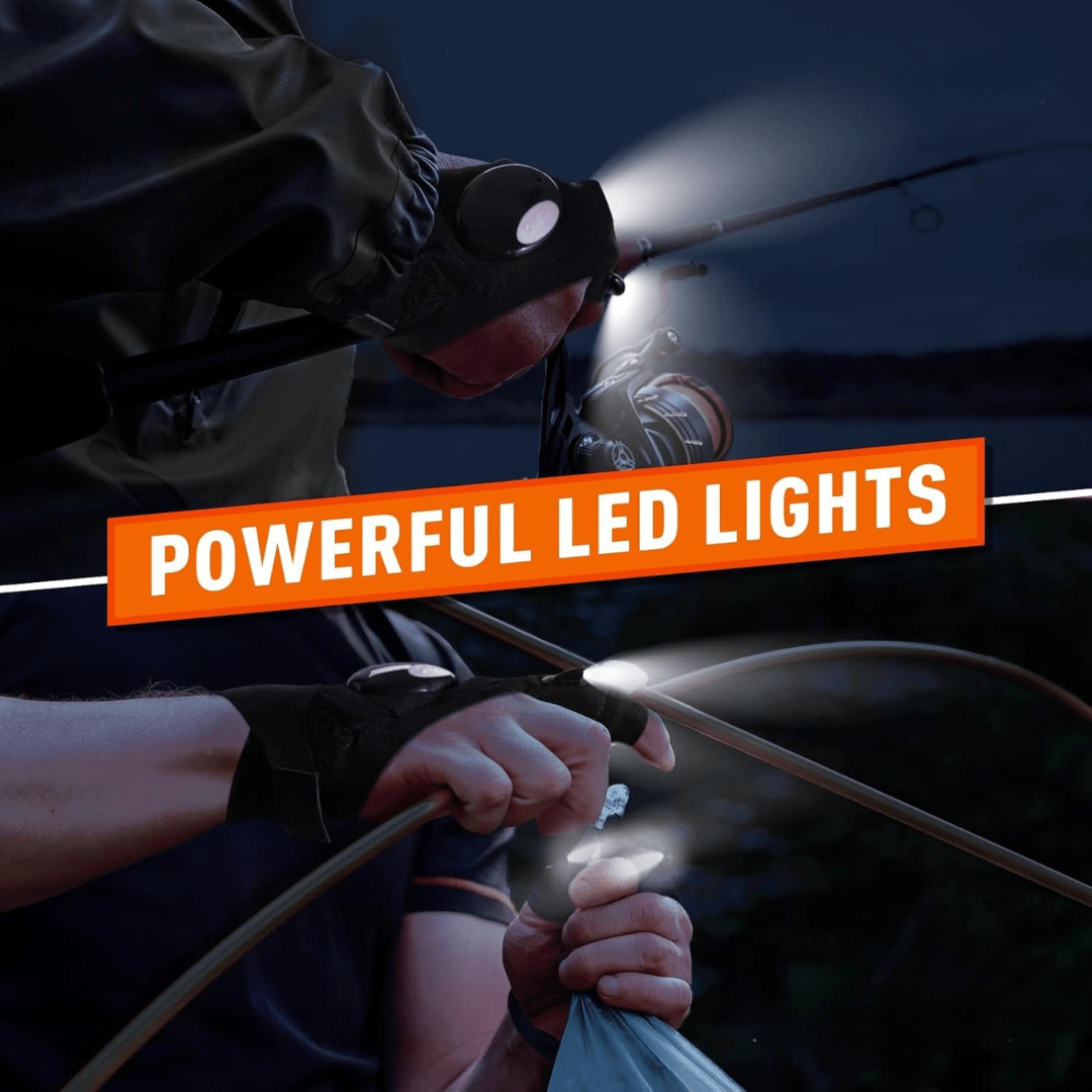 LED Finger Gloves For Hands Illumination For Repairs And Night Work