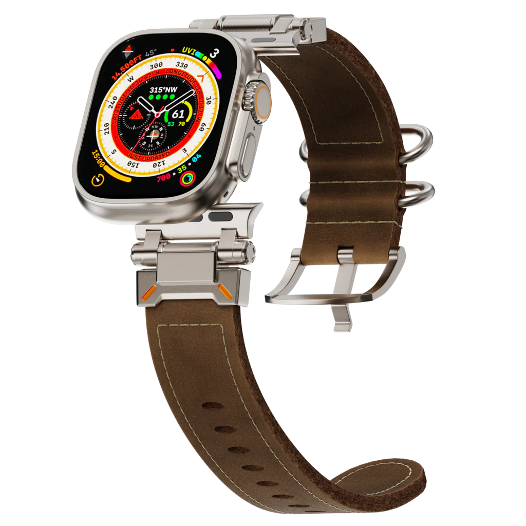 Cinturino in pelle tattico Sentinel per Apple Watch | Petprovac