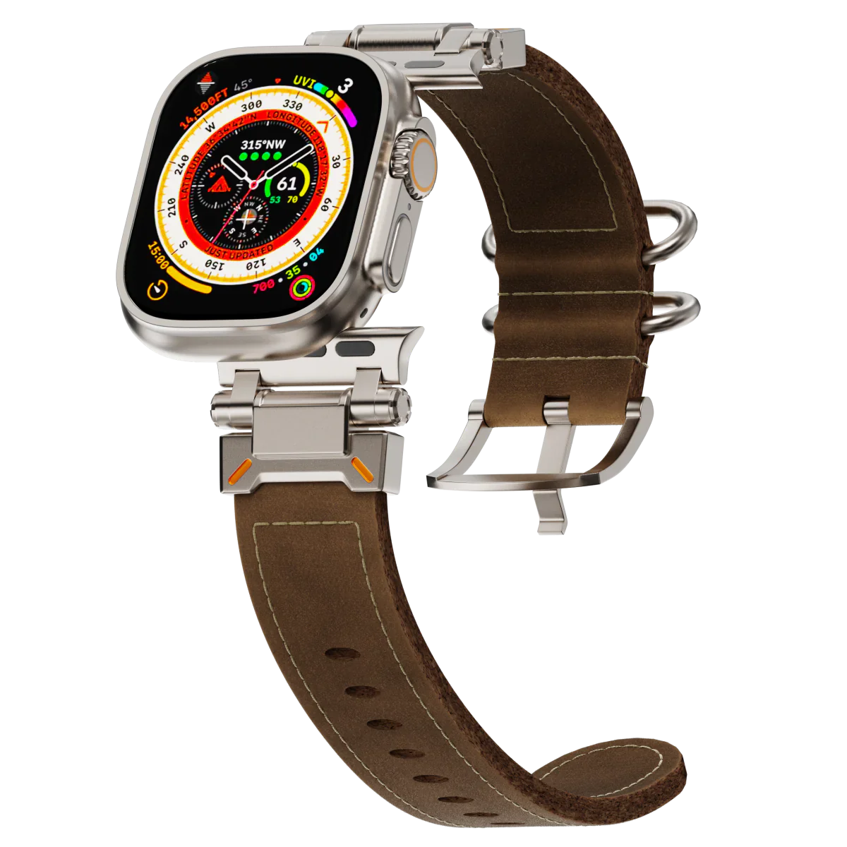 Cinturino in pelle tattico Sentinel per Apple Watch | Petprovac