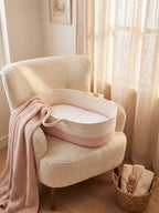 Two-Tone Cotton Rope Changing Basket With Integrated Handles