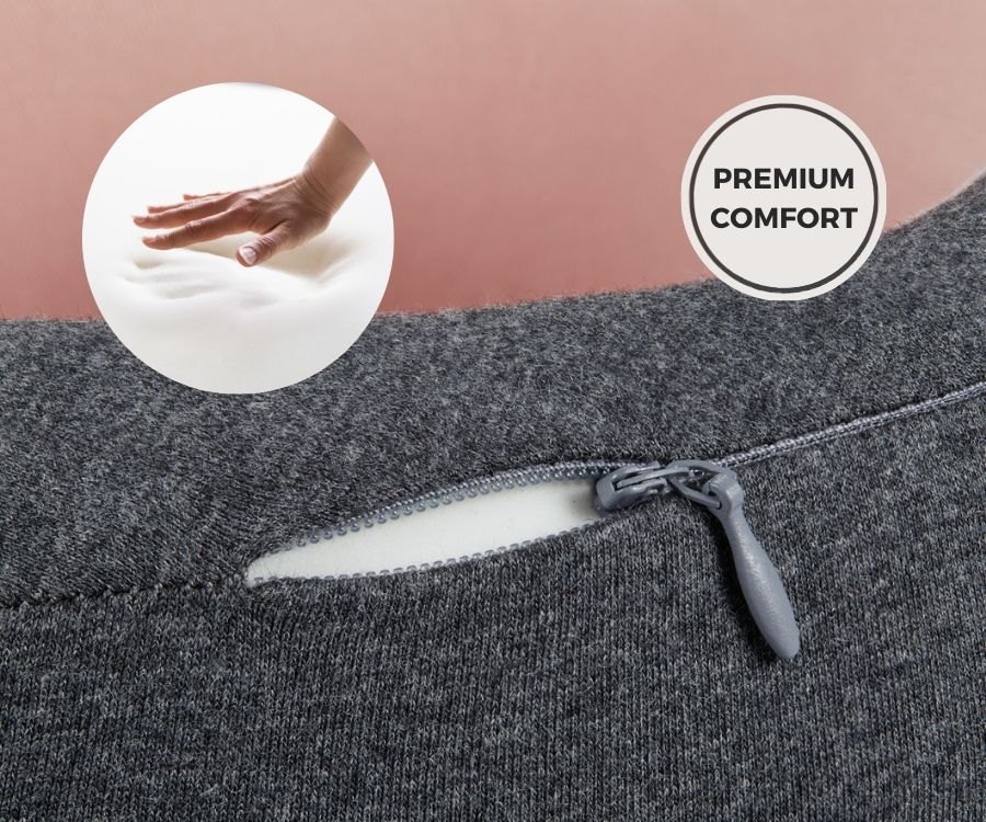Memory Foam Travel Neck Pillow for Long Flights, Road Trips and Everyday Commutes