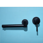 Alvora Round Wall-Mounted Bathroom Sink Faucet, Single Lever | Petprovac