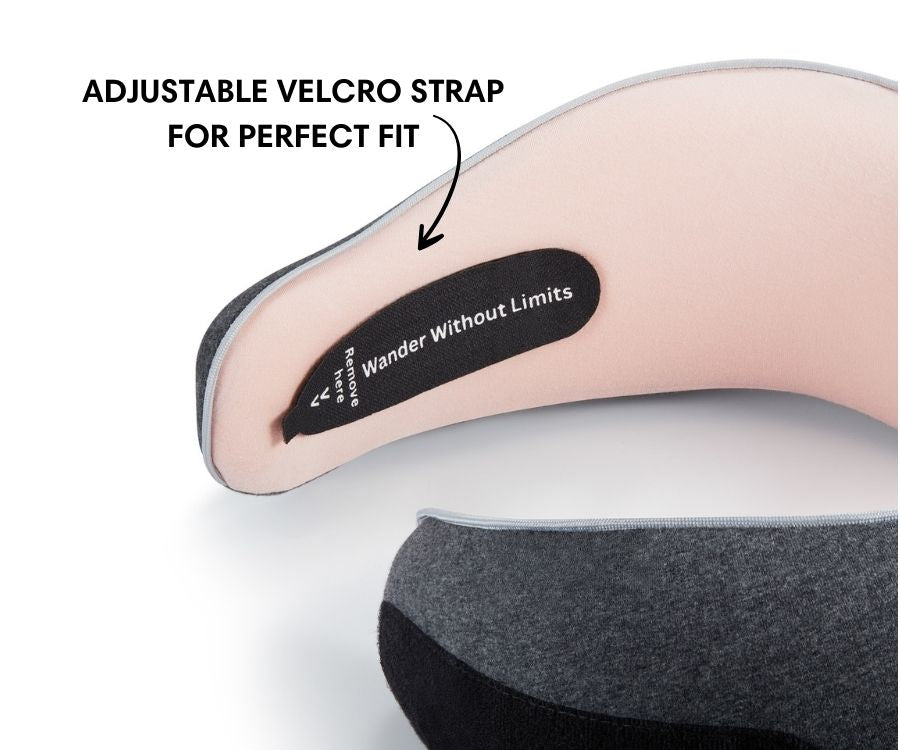 Memory Foam Travel Neck Pillow for Long Flights, Road Trips and Everyday Commutes