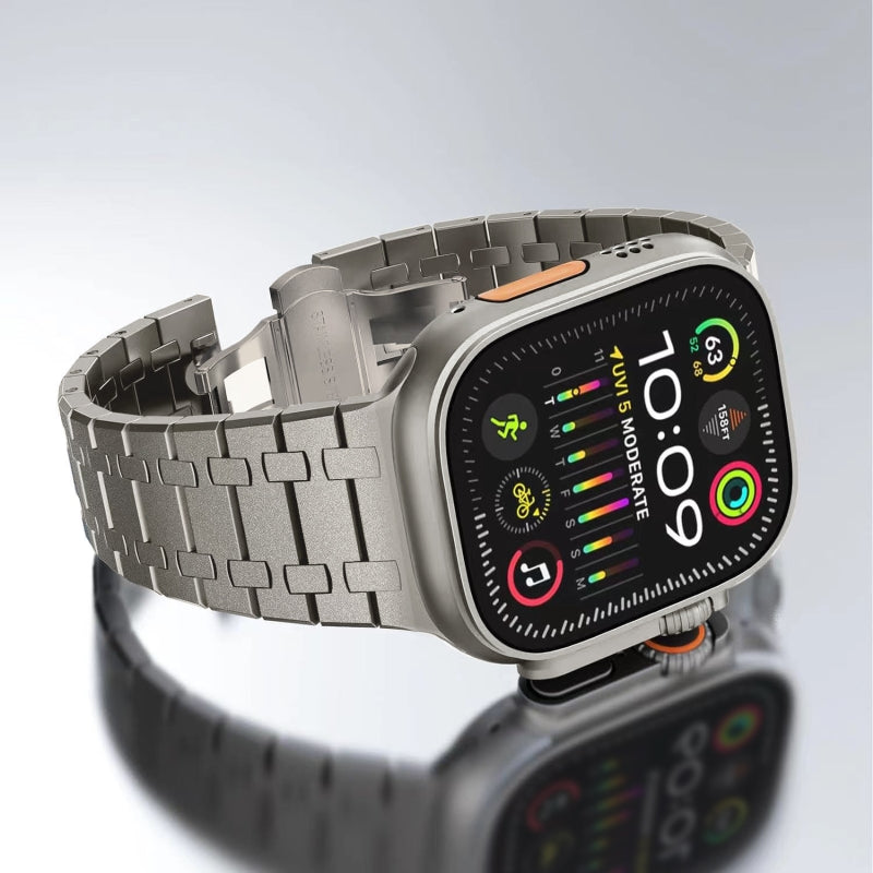 Arden | Dubbele Ketting Roestvrijstalen Knipperband Voor Apple Watch | Petprovac