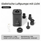 Kompakt USB-uppladdningsbar luftpump med 2-i-1 funktion för uppblåsning och tömning