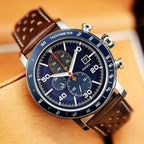 Multifunctional quartz watch with 6 hands for men