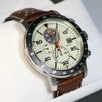 Multifunctional quartz watch with 6 hands for men