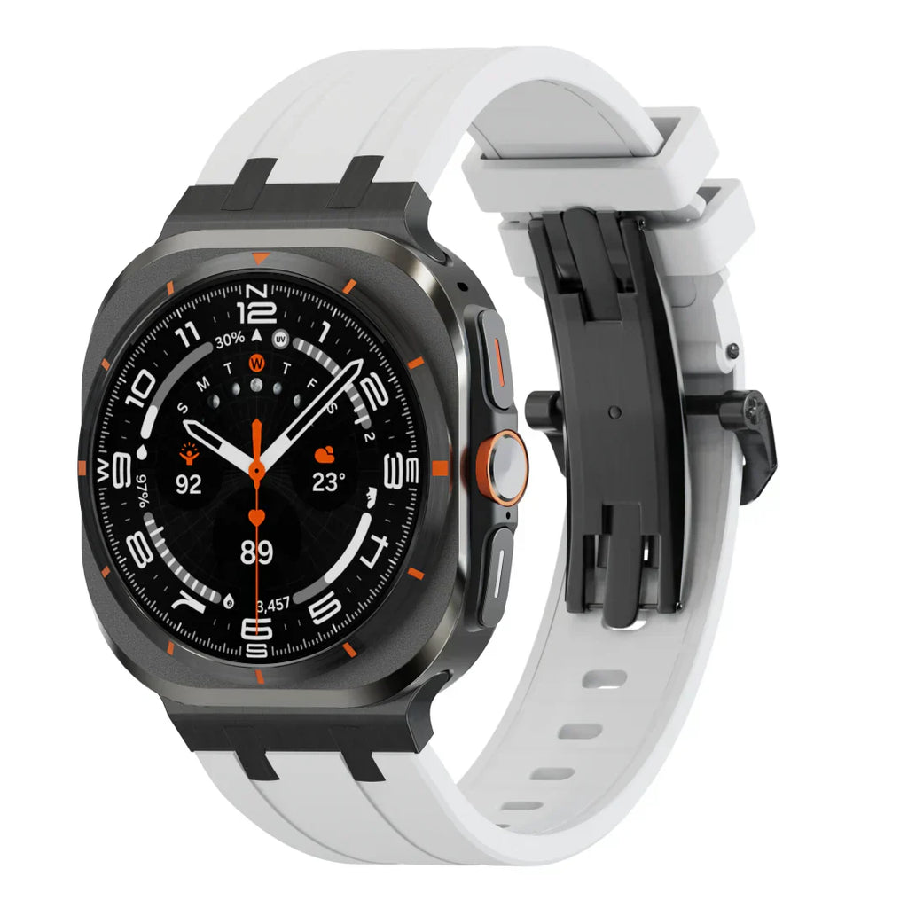 Virelli | Luxusní silikonový řemínek s motýlkovou sponou pro Samsung Galaxy Watch Ultra | Petprovac