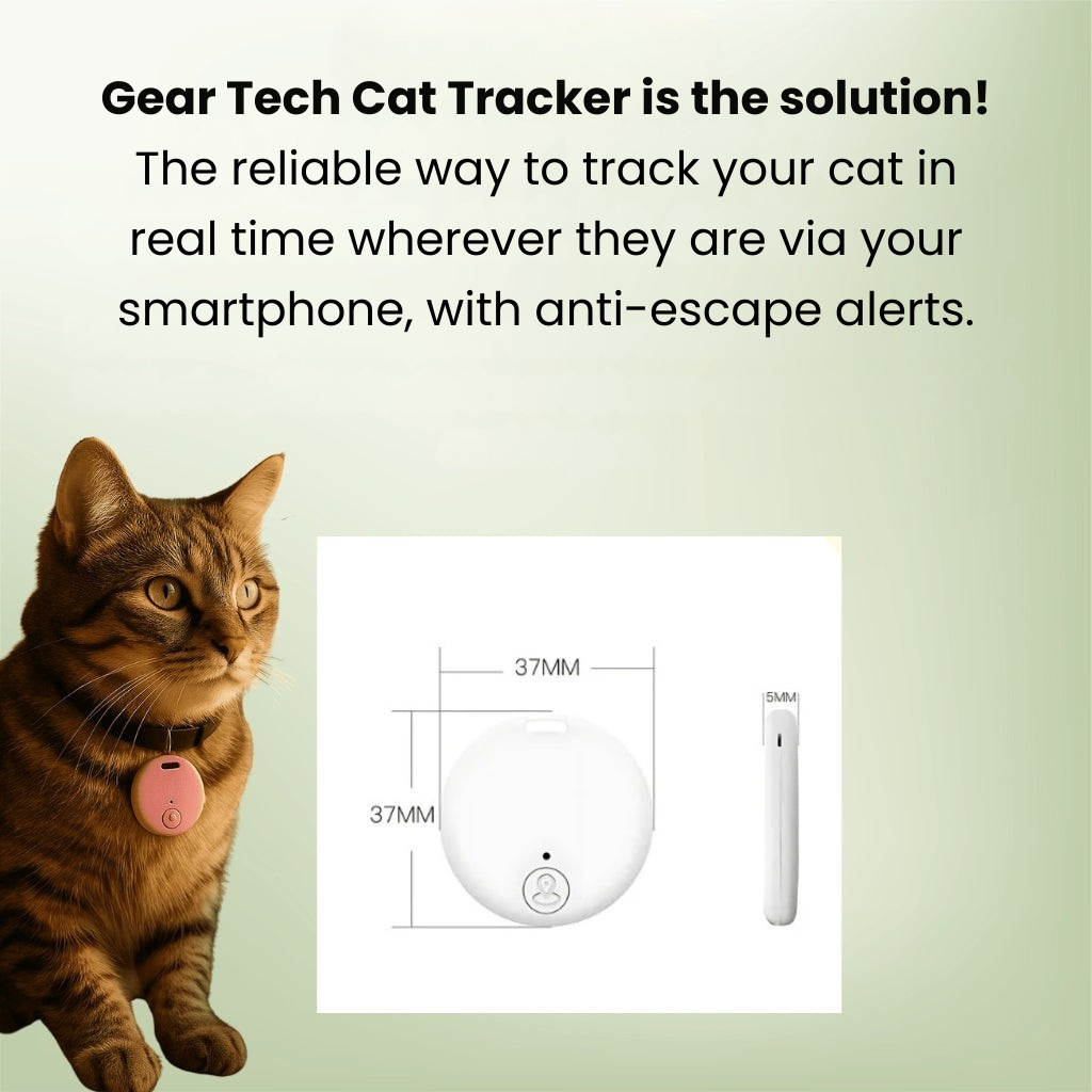 PawTrail GPS Katzen-Tracker Leicht Wasserdicht Echtzeit-Tracking