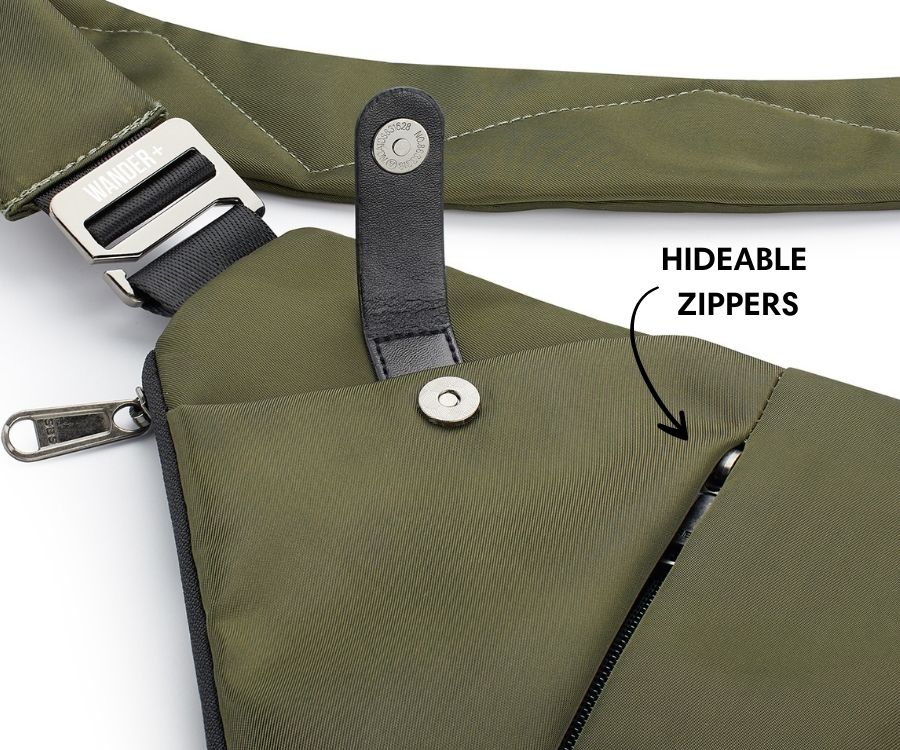 Anti-Theft Travel Bag – Hidden Zippers and Front-Facing Security