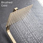 Nyra デュアルミキサーレインシャワーシステム ハンドヘルドスプレー付き 簡単取り付け