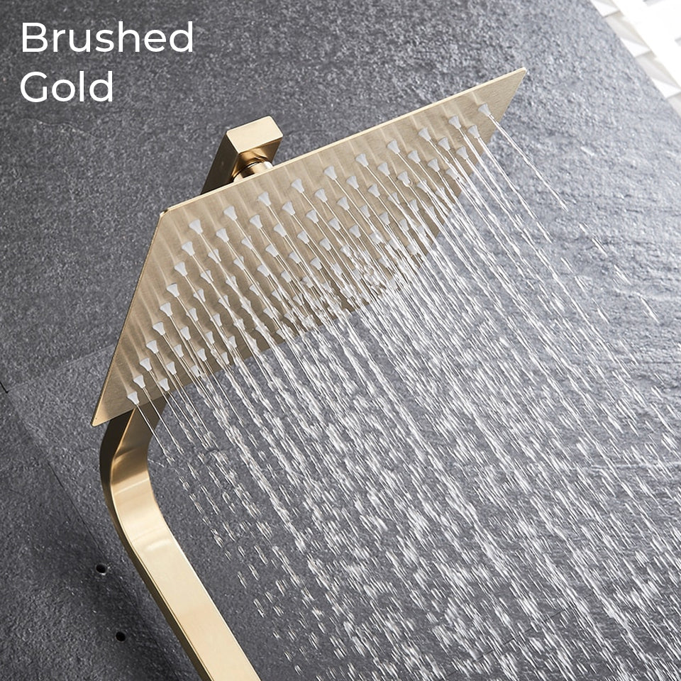 Nyra デュアルミキサーレインシャワーシステム ハンドヘルドスプレー付き 簡単取り付け