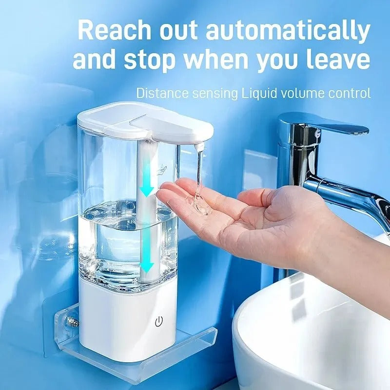 Dispensador de jabón para el hogar sin contacto con sensor de movimiento para manos limpias