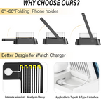 NovaCharge 5-i-1 Dock Trådløs Opladning Ur Lampe Hub