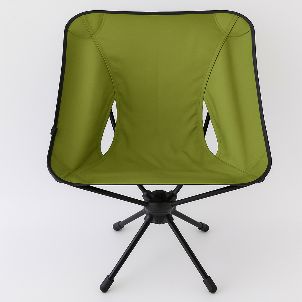 SwiftGlide 360° Drejelig Campingstol til Udendørs Komfort