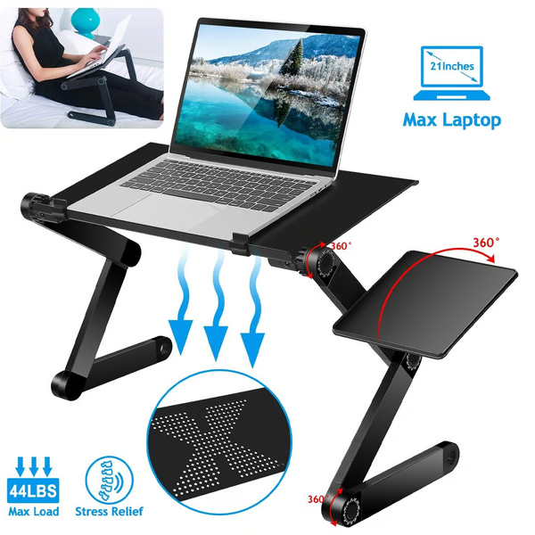 Flex 360 fokban állítható laptopállvány távmunkához
