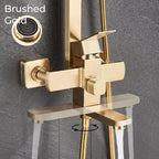 Nyra デュアルミキサーレインシャワーシステム ハンドヘルドスプレー付き 簡単取り付け