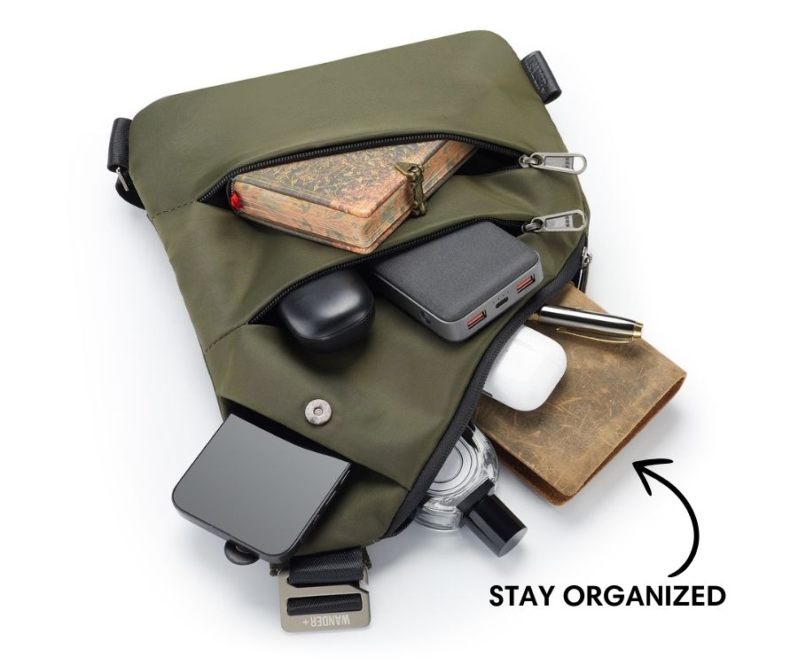 Anti-Theft Travel Bag – Hidden Zippers and Front-Facing Security