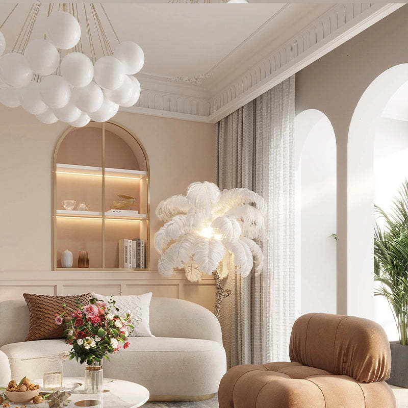 Lámpara colgante de vidrio y metal Lumisora para sala de estar