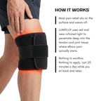KneeRevive Pro Almofada de Terapia de Luz Vermelha – Envoltório de Suporte para Joelhos 660nm e 850nm