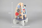 Wooden Space Rocket Baby Play Center For Early Explorers | petprovac