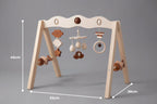 Arco giochi sensoriale in legno naturale per neonati e bambini piccoli | petprovac