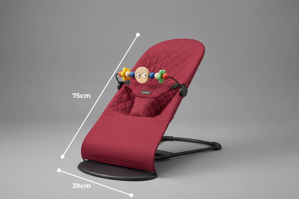 Foldable Baby Bouncer with Interactive Toy Arch