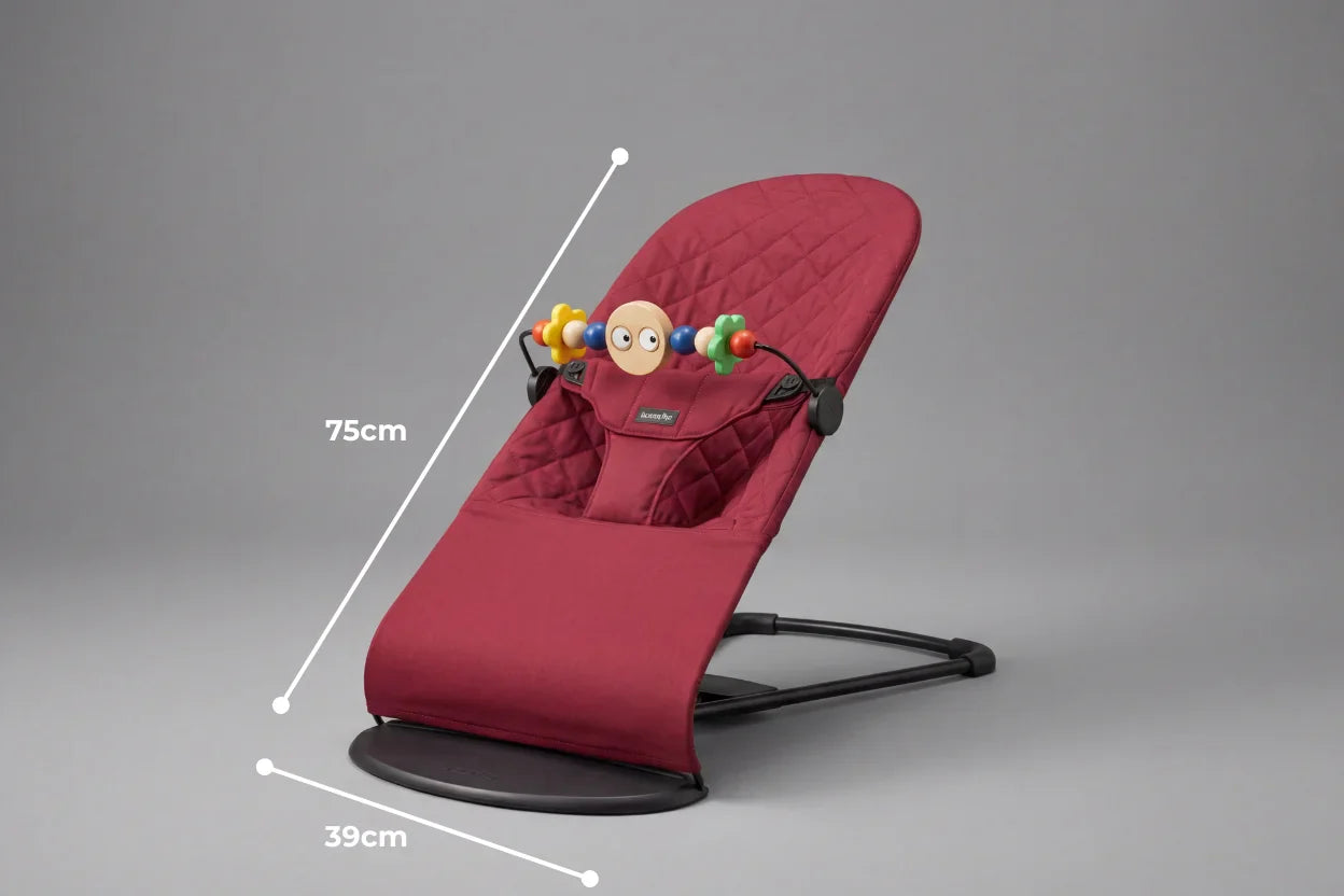 Foldable Baby Bouncer with Interactive Toy Arch