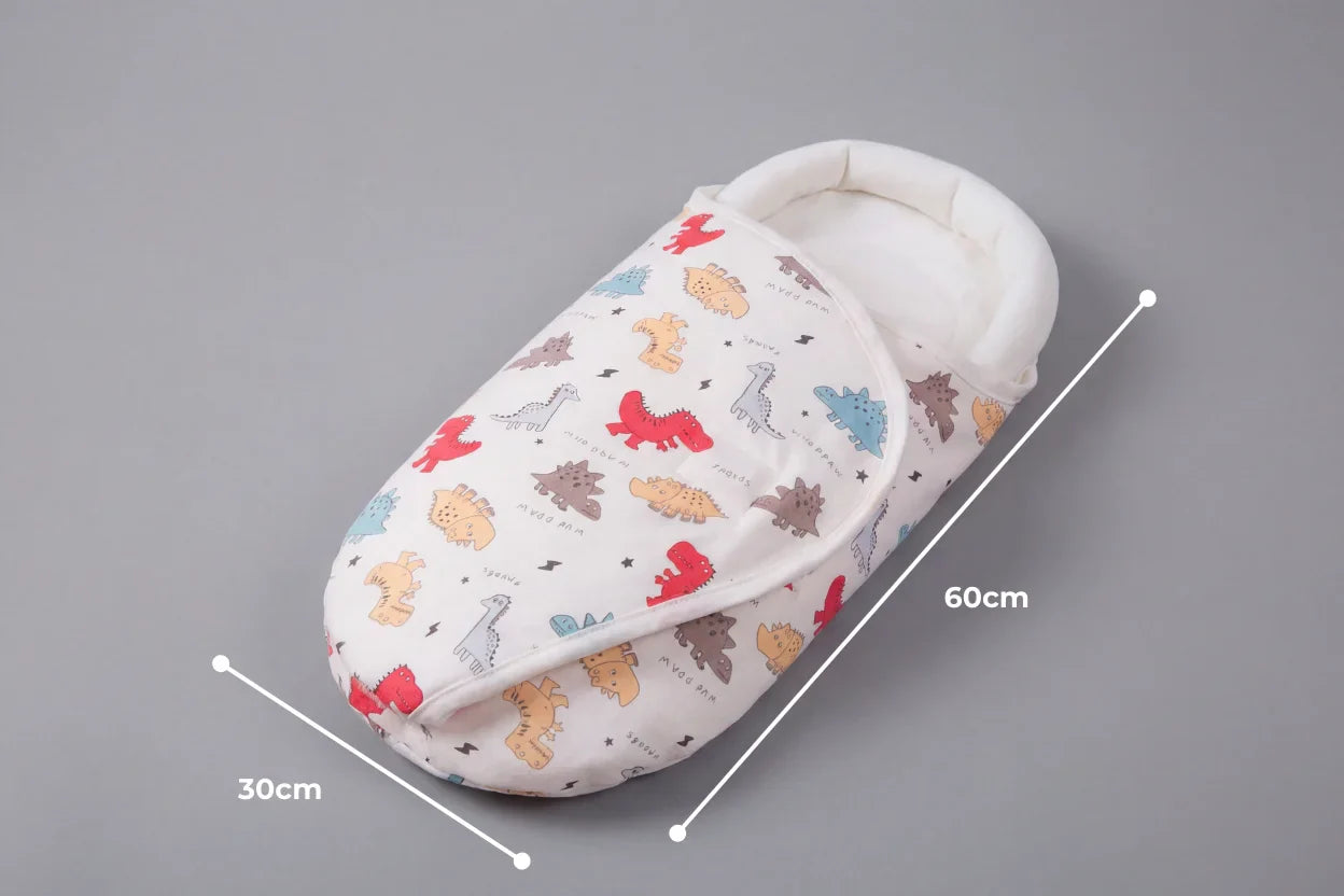 Hooded Pure Cotton Swaddle Wrap For Baby Comfort And Sleep | petprovac