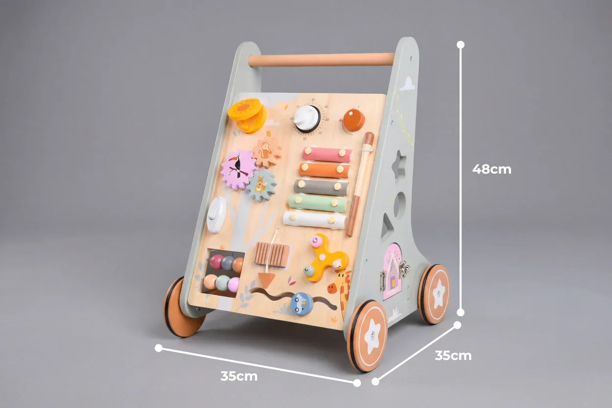 Boho Safari Wooden Baby Activity Walker