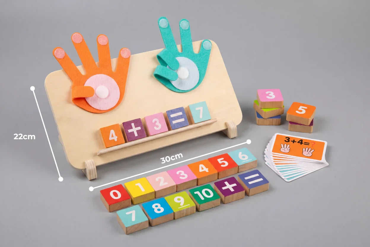 Montessori dřevěná matematická tabule pro miminka a batolata | petprovac