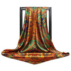 Large square scarf Simulation silk scarf All-match scarf Scarf