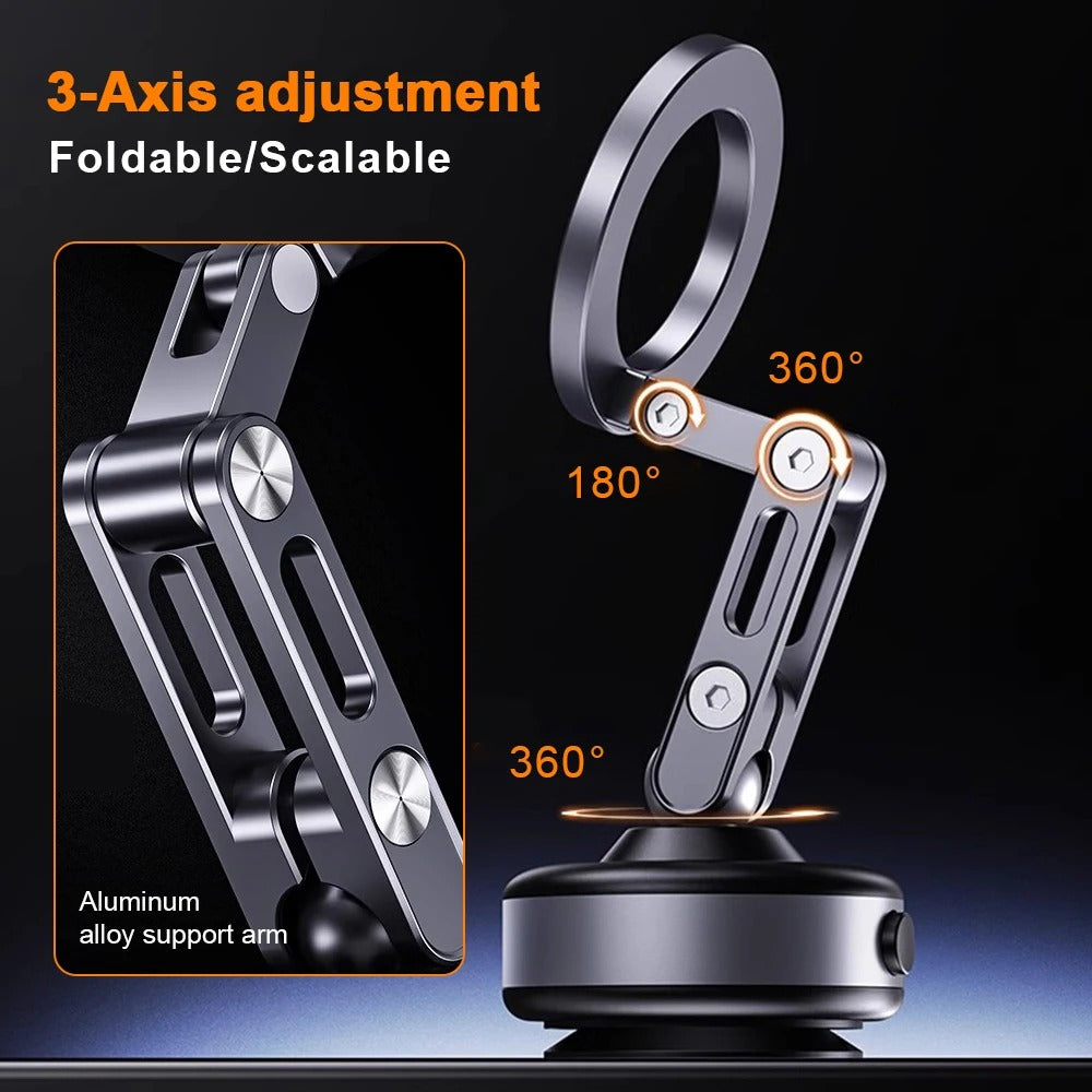 Supporto Magnetico Sicuro per Telefono con Rotazione a 360 Gradi per Auto
