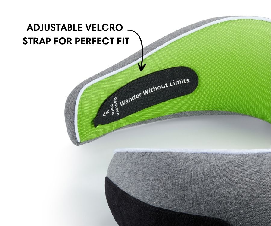 Memory Foam Travel Neck Pillow for Long Flights, Road Trips and Everyday Commutes