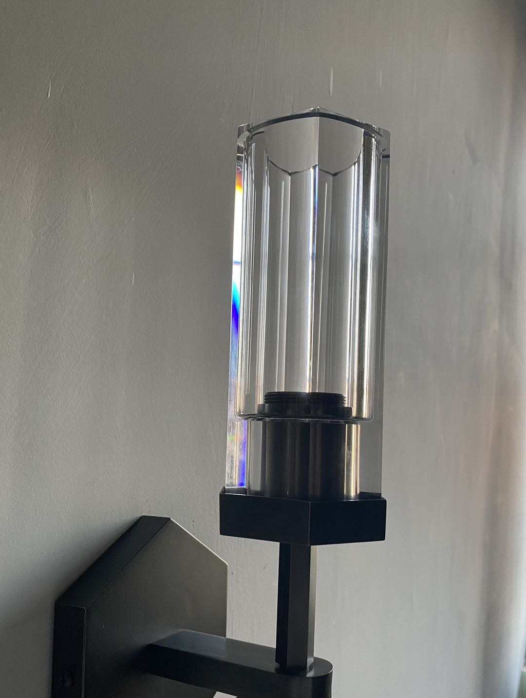 AstraLux Kristalli LED-seinävalaisin Kirkkailla Lasikupuilla