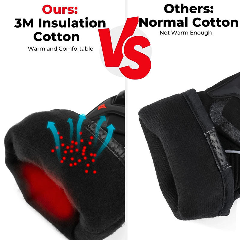 NordRider wasserdichte Winter-Motorradhandschuhe für das Fahren bei kaltem Wetter | Petprovac