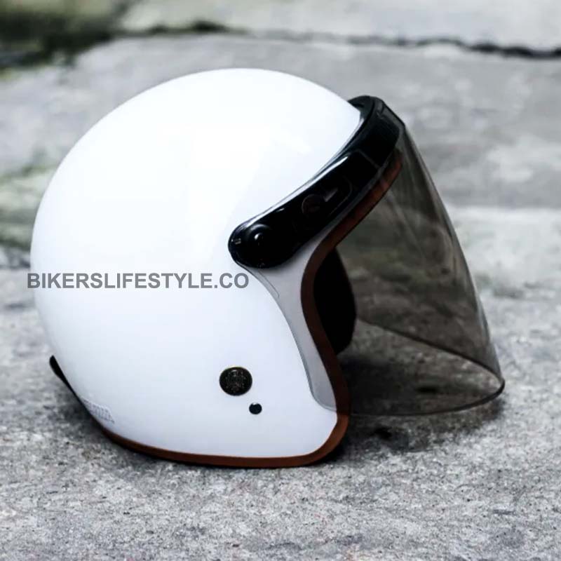 BKS65 Vintage Rider Visor With Anti Fog UV Proof Polycarbonate