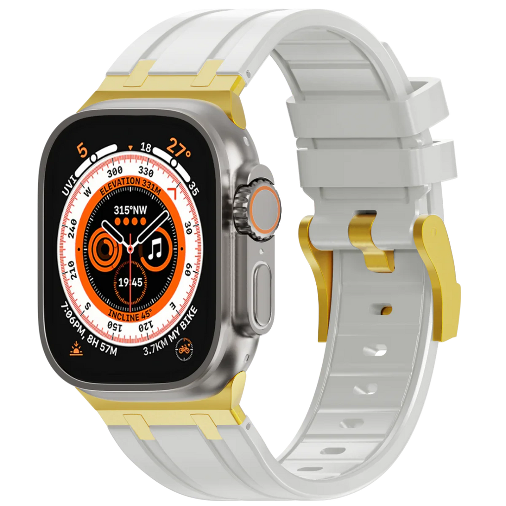 Deluxe Aurion Metal Head Silicone Band for Apple Watch | Petprovac