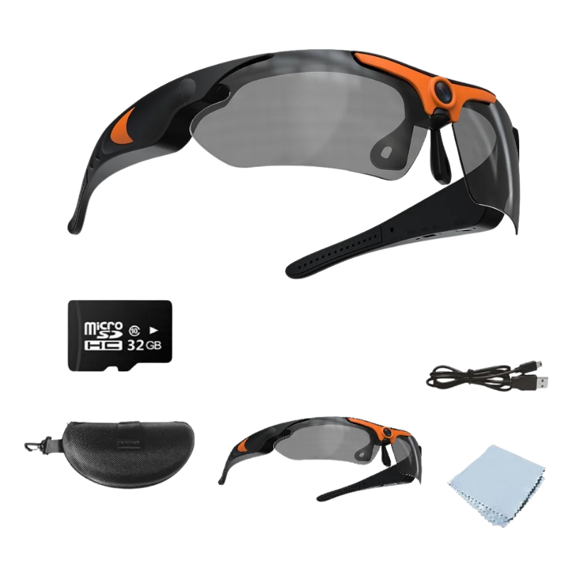 Gafas de sol polarizadas AeroView con cámara 1080P para exteriores