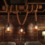 アストラルーム ヴィンテージウッド ペンダントランプ メタル製 リビングルーム用
