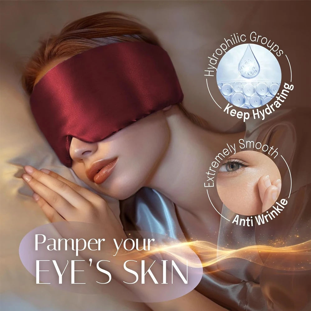 Mulberry Silk Eye Sleep Mask For Light Blocking And Skin Comfort