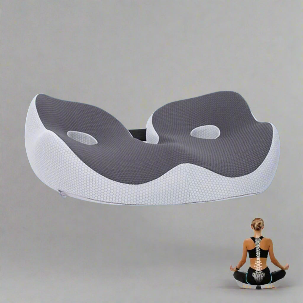 Bantal Kerusi Busa Memori Ergonomik AetherFlex untuk Melegakan Tulang Ekor dan Postur