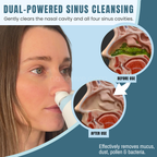 Electric Dual-Action Nasal Rinse & Suction Device for Daily Sinus Cleansing & Clear Breathing