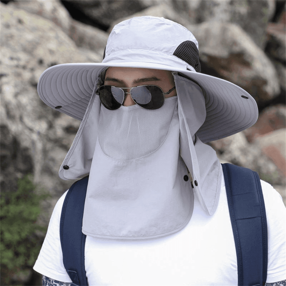 Breathable Fishing Hat With Wide Brim And Sun Protection