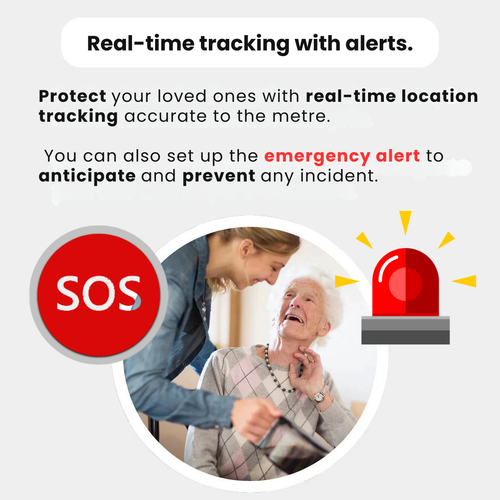 GPS-tracker til seniorer med vandtæt design og live positionsopdateringer