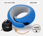 Memory Foam Travel Neck Pillow for Long Flights, Road Trips and Everyday Commutes