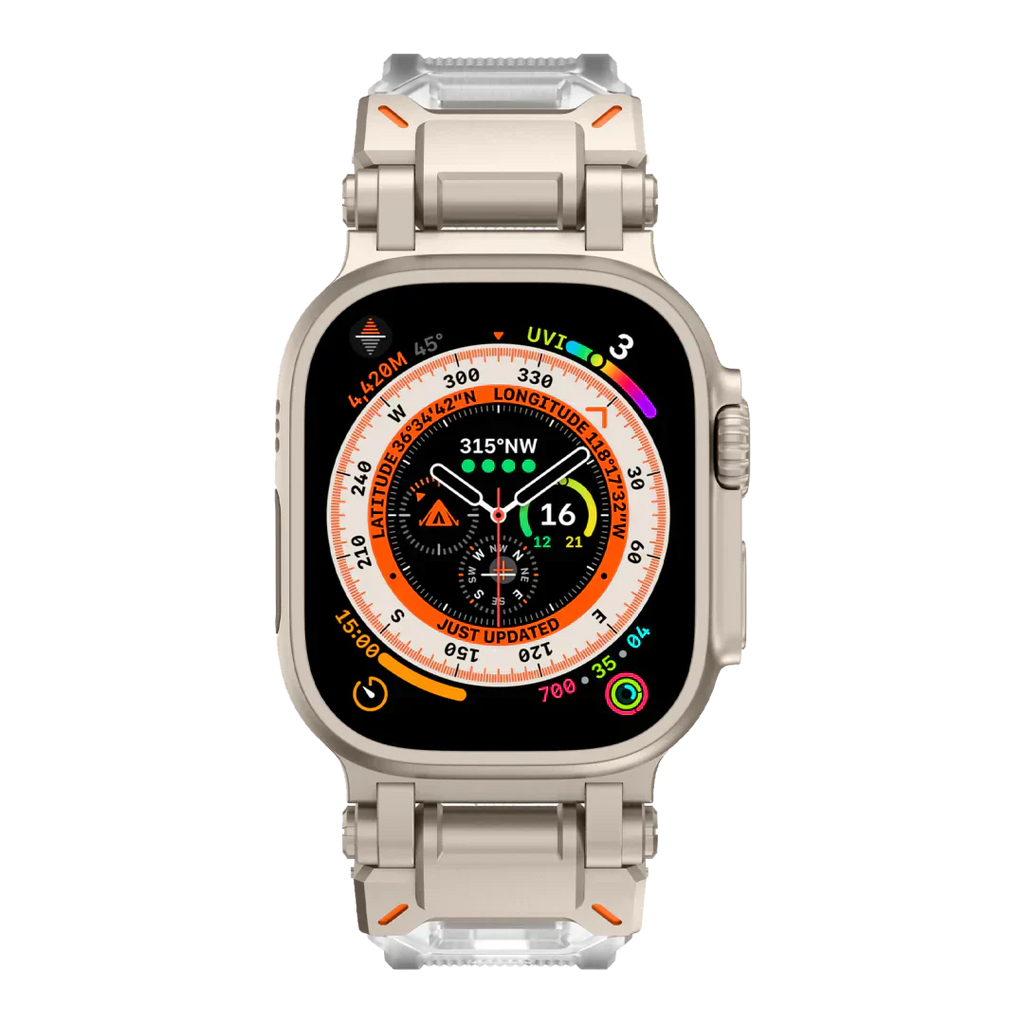 Meron Titanium-Head Silicone Band for Apple Watch | Petprovac