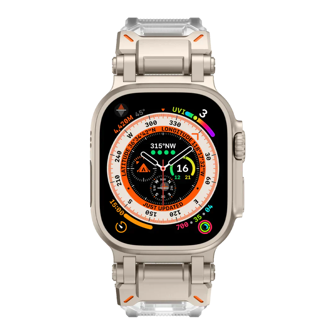 Meron Titanium-Head Silicone Band for Apple Watch | Petprovac