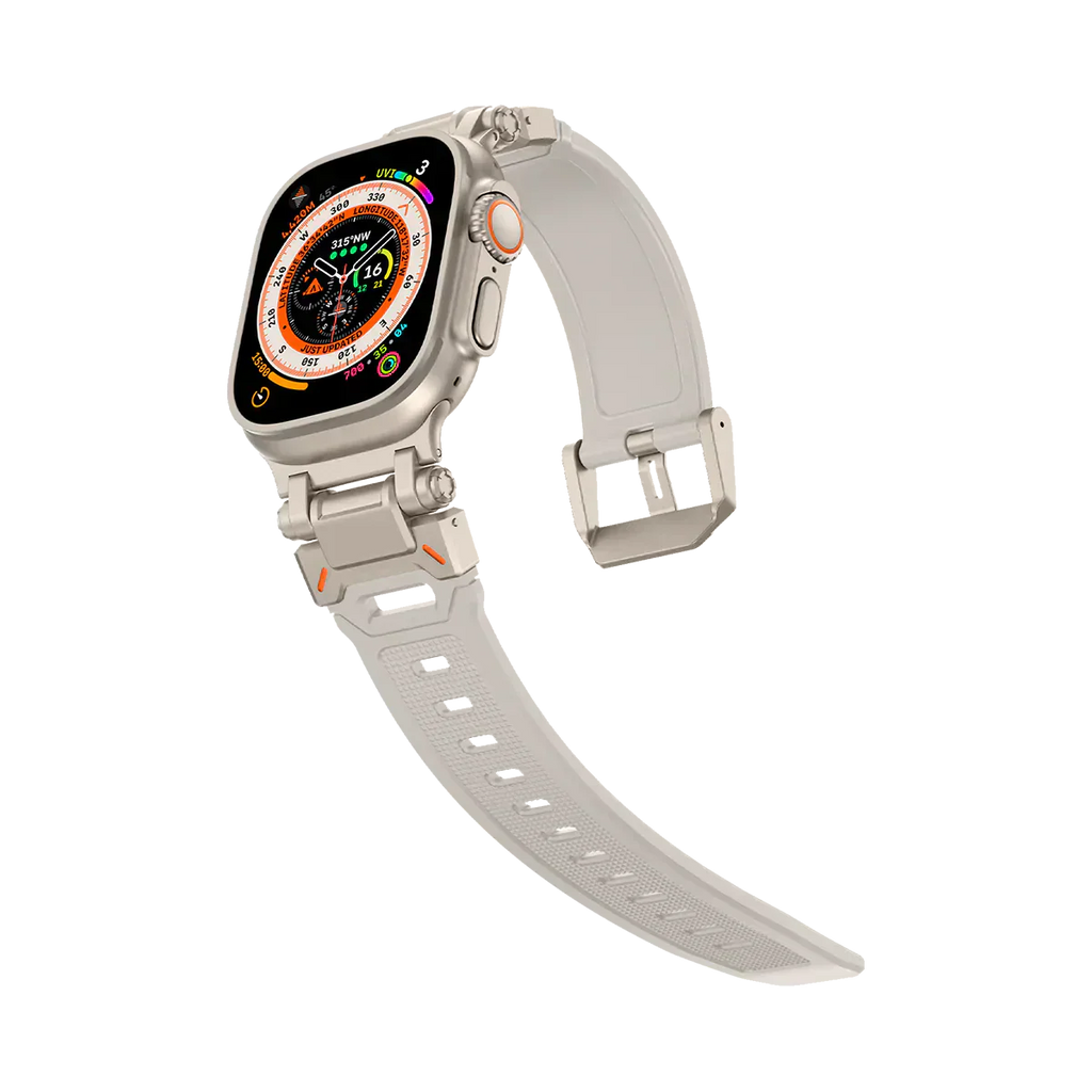 Meron Titanium-Head Silicone Band for Apple Watch | Petprovac