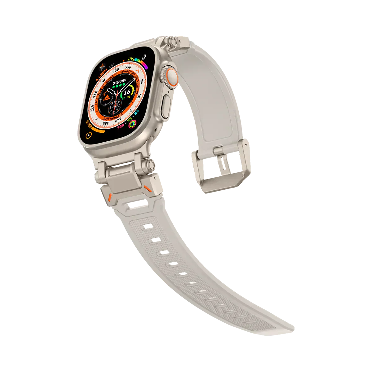 Meron Titanium-Head Silicone Band for Apple Watch | Petprovac